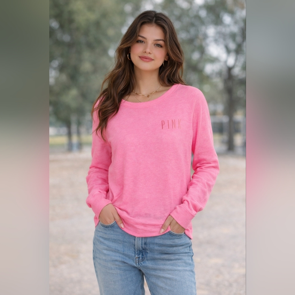Neon pink Victoria's Secret sweater     014